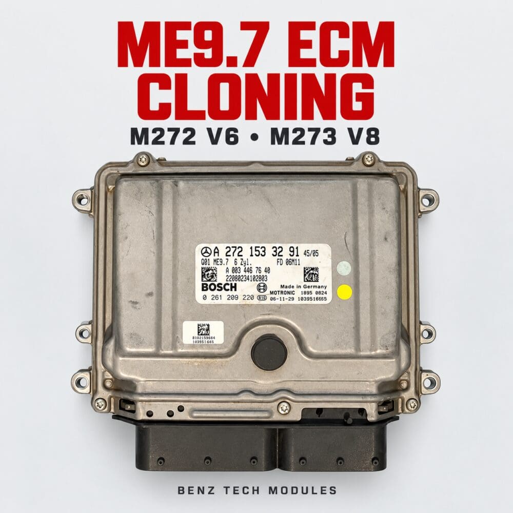 Mercedes Bosch ME9.7 ECM cloning for M272 V6 and M273 V8 engines — Benz Tech Modules