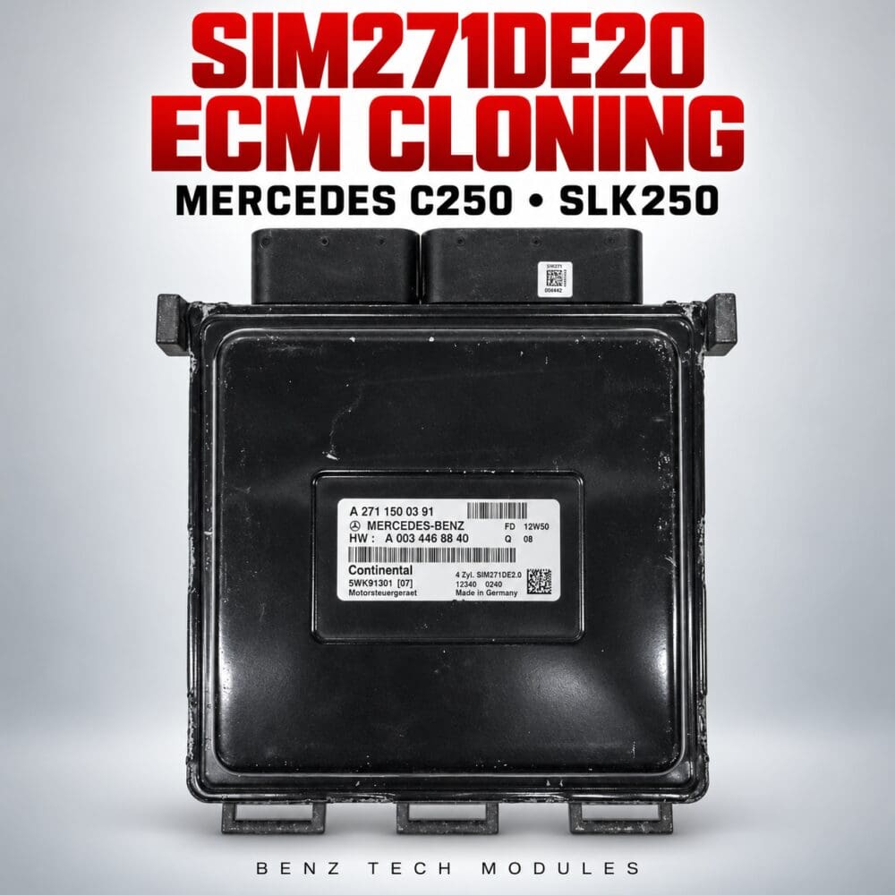 Mercedes SIM271DE20 ECM cloning for C250 and SLK250 — Benz Tech Modules