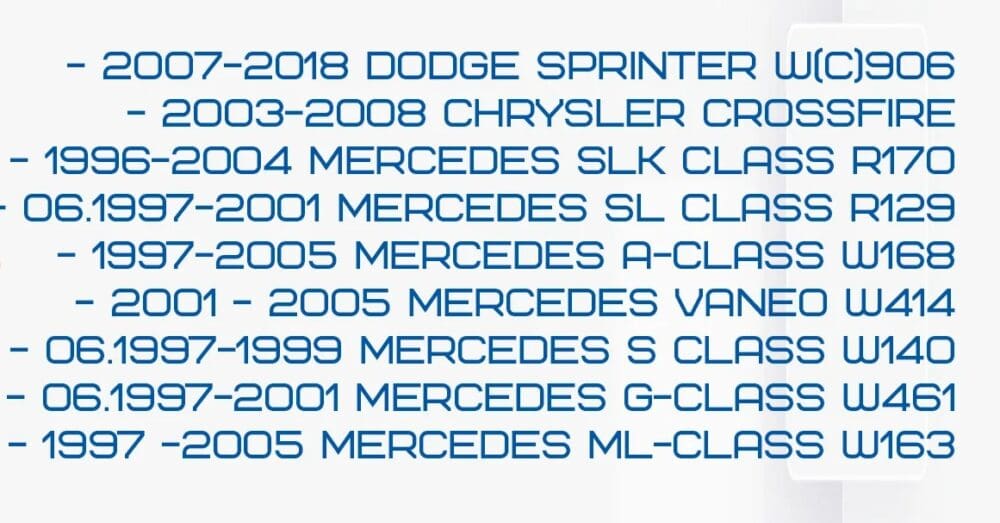 Mercedes-Benz Flip Key Programming 1997+