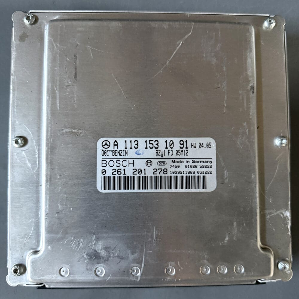 Used Mercedes-Benz A1131531091 M113 ECM - actual unit label and casing