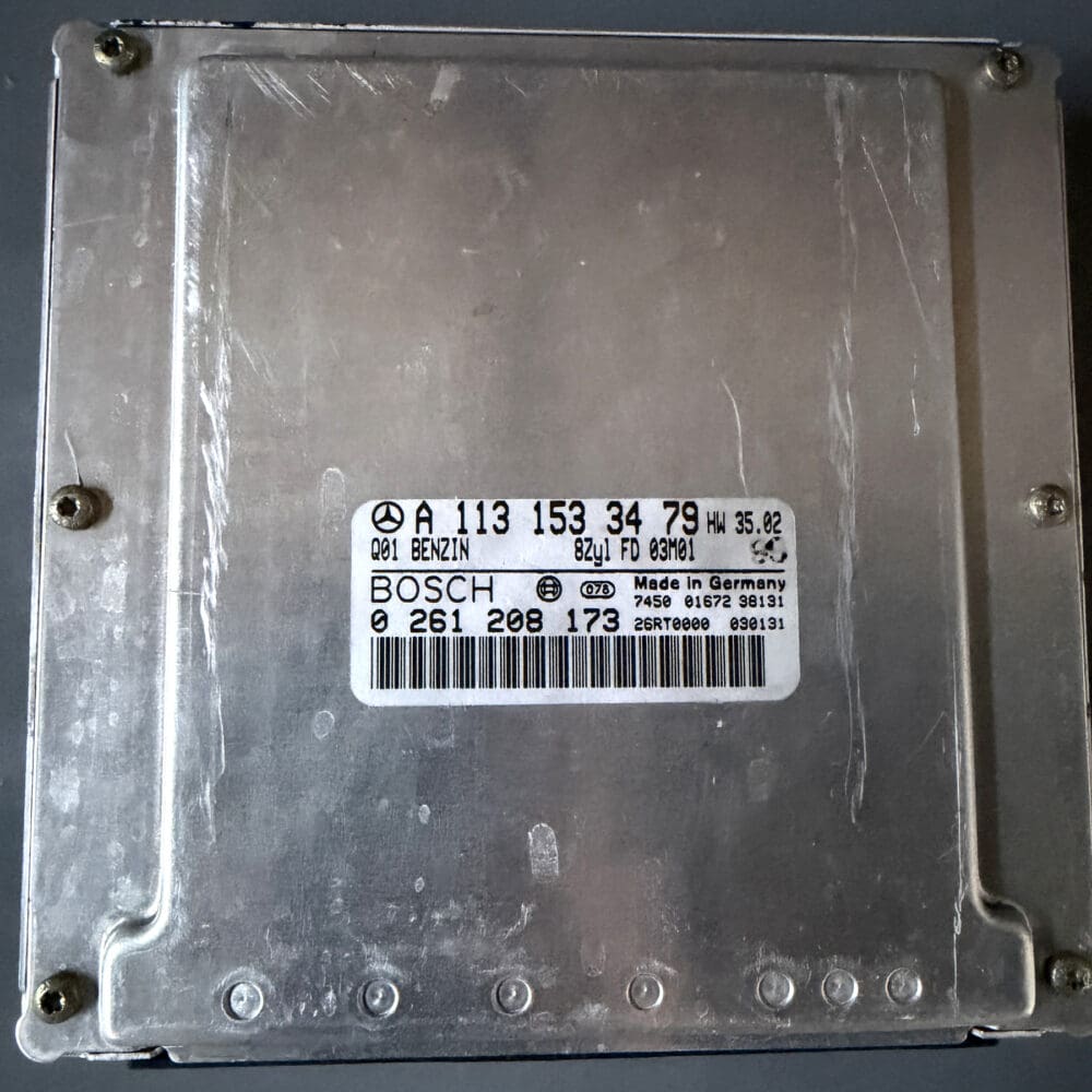 Used Mercedes-Benz A1131533479 M113 ECM - actual unit label and casing