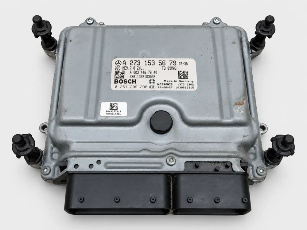 Mercedes-Benz A2731535679 Bosch 0261209298 ME9.7 ECM for 2007 S550 on a gray background